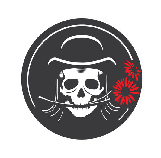 Skull & Daisy Sticker